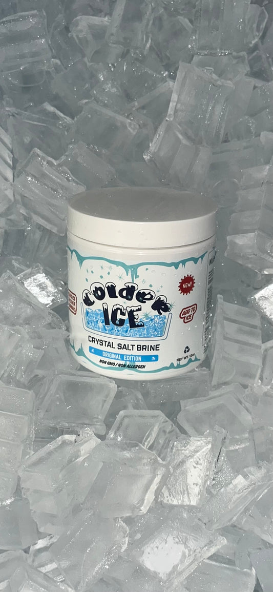 Colder Ice Original Edition 12oz Brine, Ice Additive for Coolers, Bags, Boats, Fishing, Camping, Traveling, Party, Lake